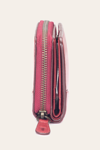 Frye Essential | Melissa Burgundy Small Zip Around