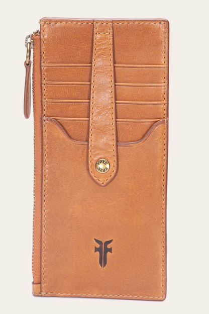 Frye Discount | Melissa Burnt Terracotta Snap Card Wallet