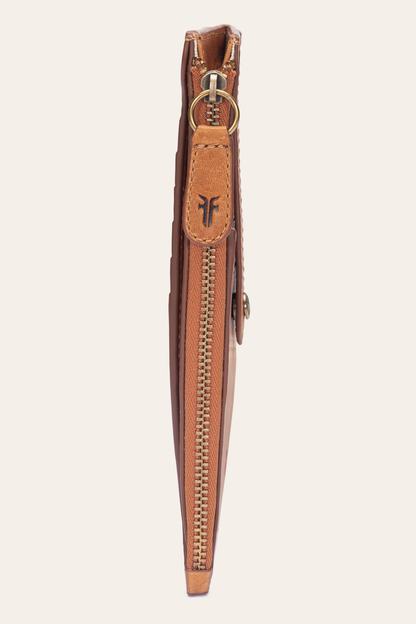 Frye Discount | Melissa Burnt Terracotta Snap Card Wallet