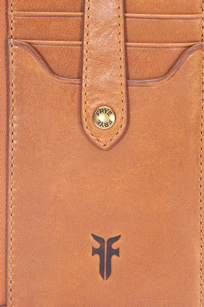 Frye Discount | Melissa Burnt Terracotta Snap Card Wallet