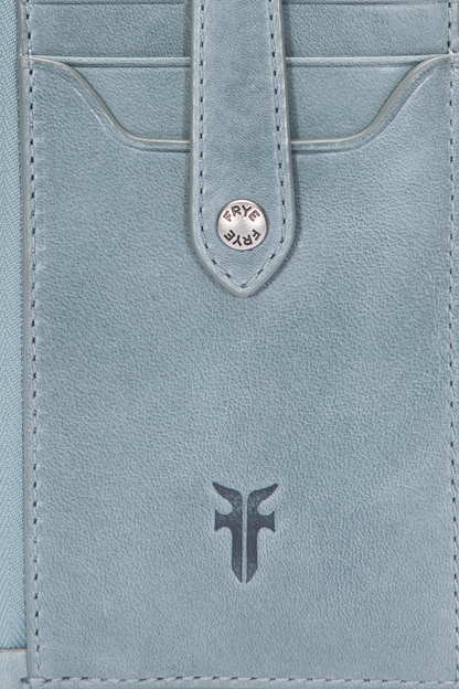 Frye Latest | Melissa Sky Blue Snap Card Wallet