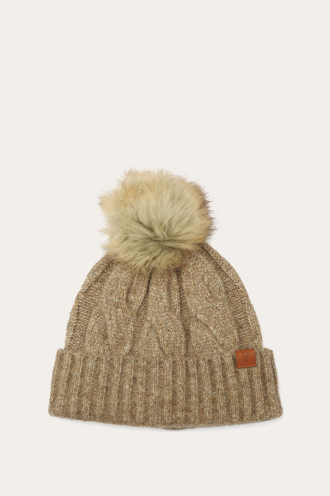 Frye Value | Burnt Olive Wide Cable Cuff Hat
