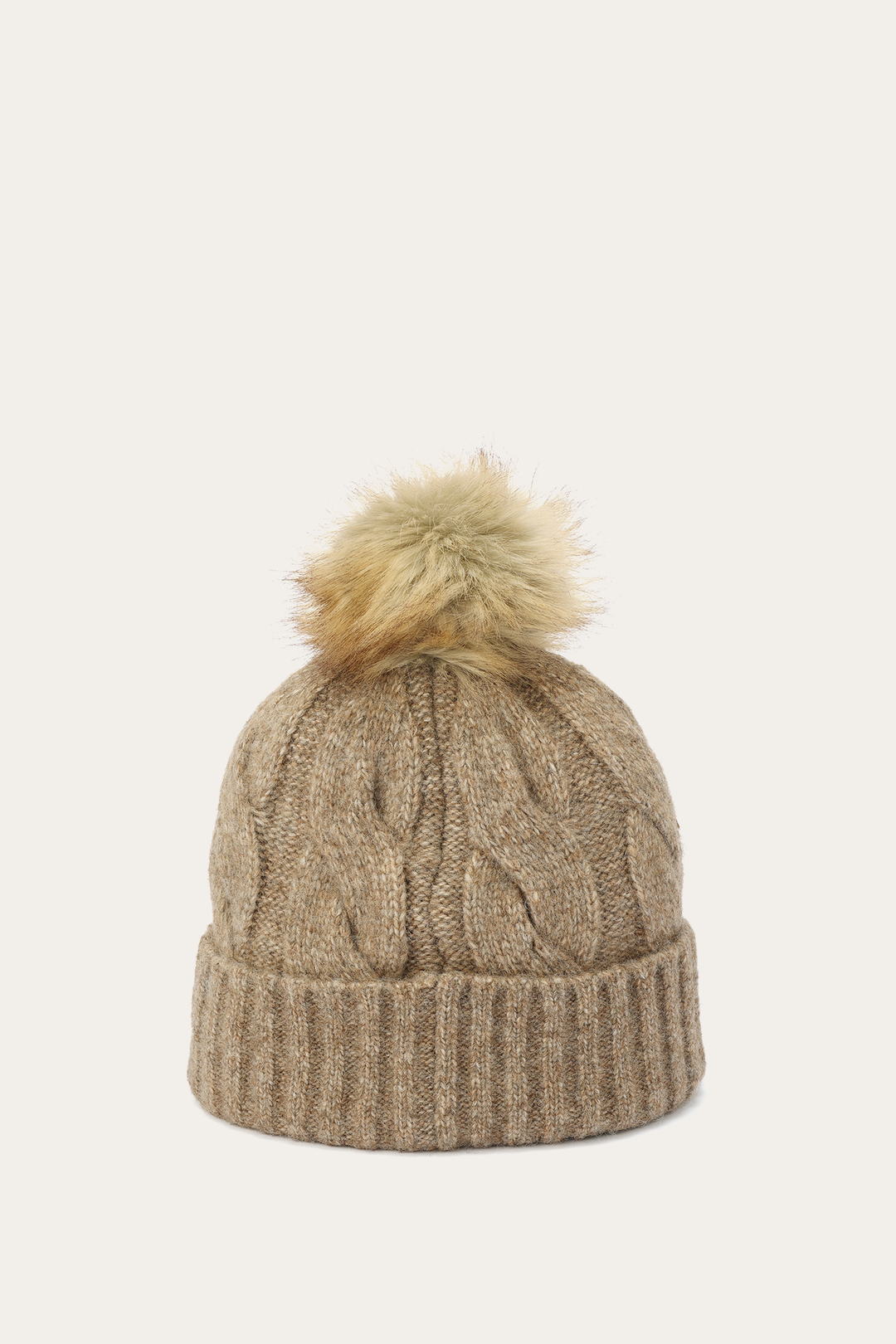 Frye Value | Burnt Olive Wide Cable Cuff Hat