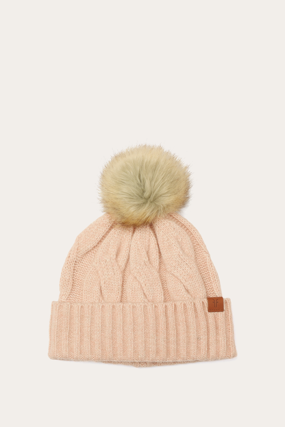 Frye Recommended | Rose Cloud Wide Cable Cuff Hat