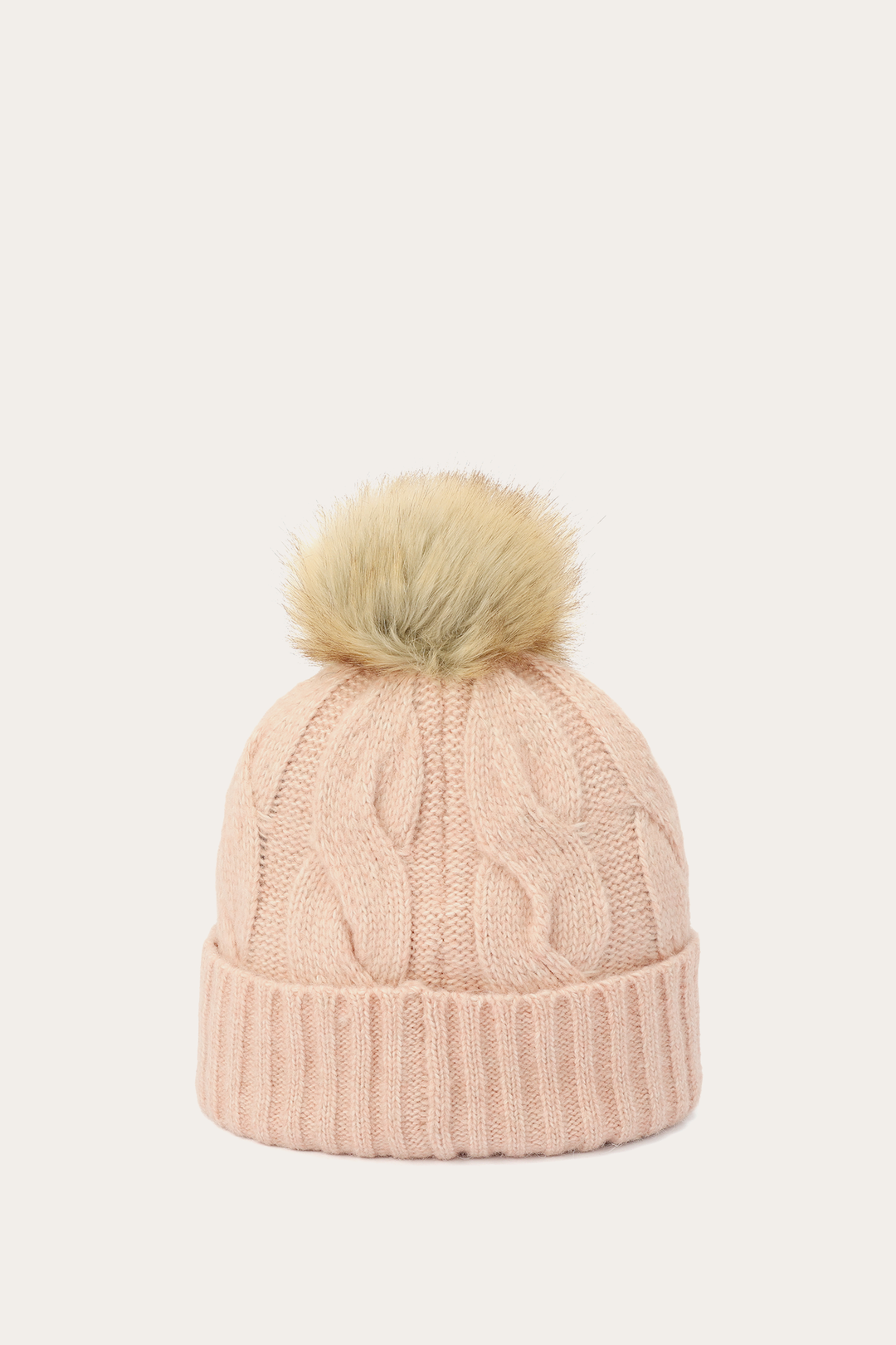 Frye Recommended | Rose Cloud Wide Cable Cuff Hat