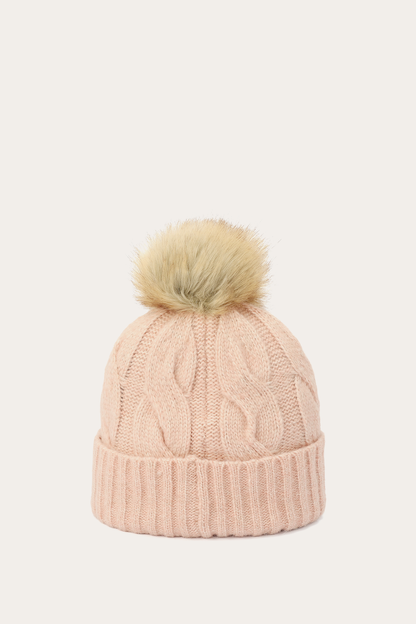Frye Recommended | Rose Cloud Wide Cable Cuff Hat