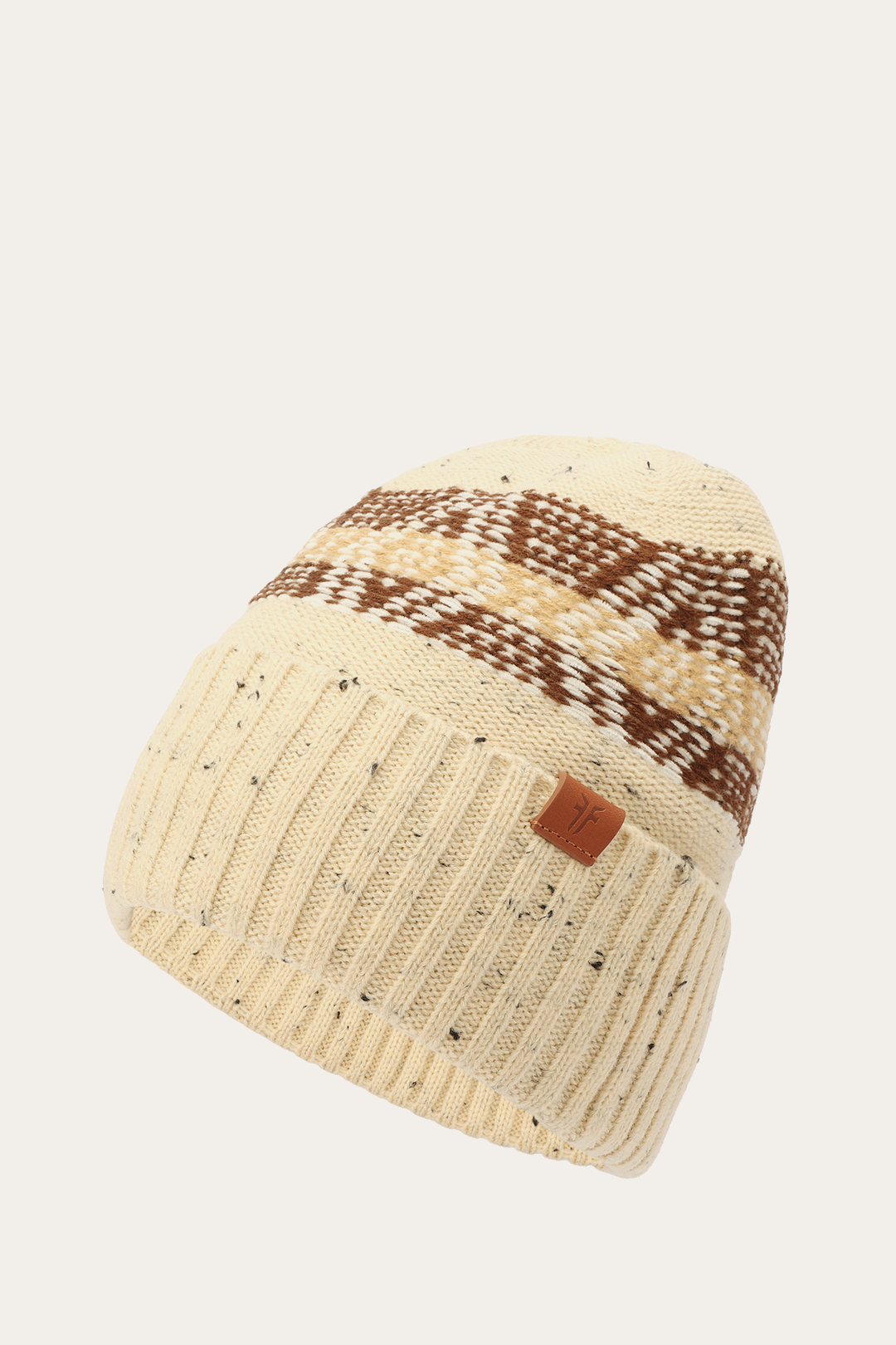 Frye Best Price | Birch Tweed Fair Isle Cuff Hat