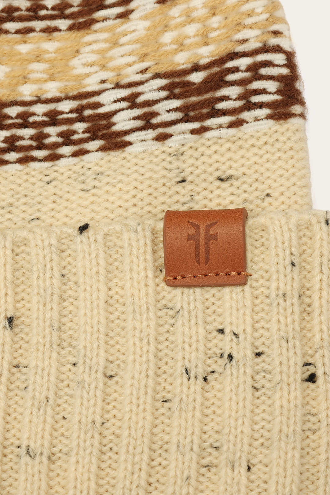 Frye Best Price | Birch Tweed Fair Isle Cuff Hat