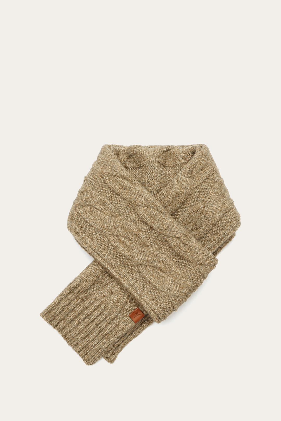 Frye Popular | Burnt Olive Wide Cable Scarf