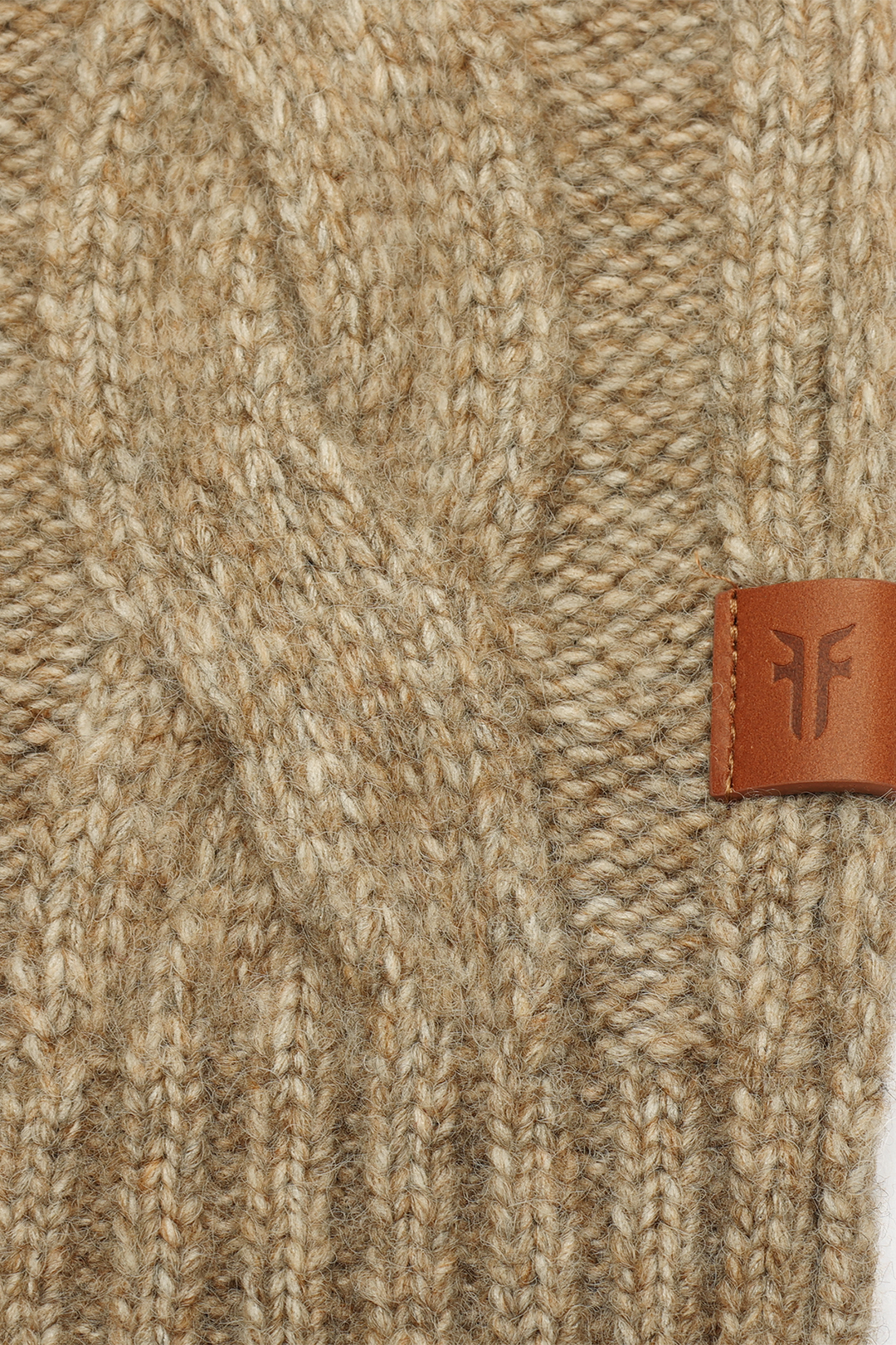 Frye Popular | Burnt Olive Wide Cable Scarf