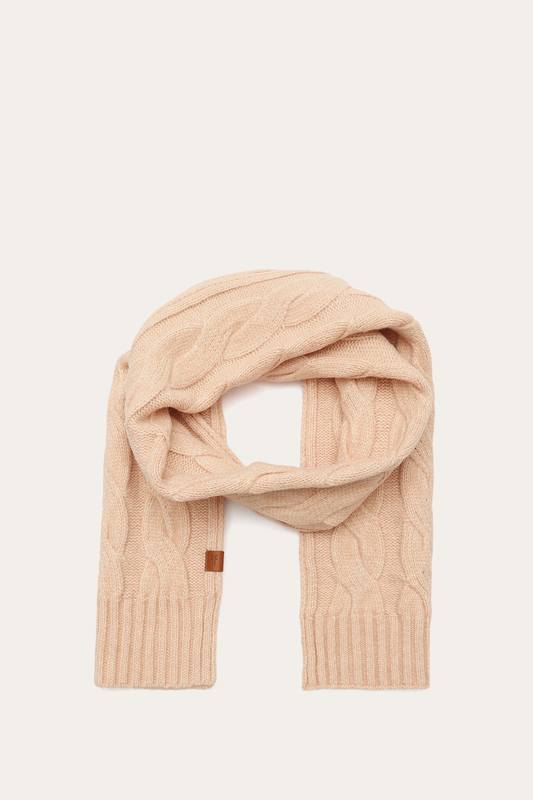 Frye Customer Favorite | Rose Cloud Wide Cable Scarf