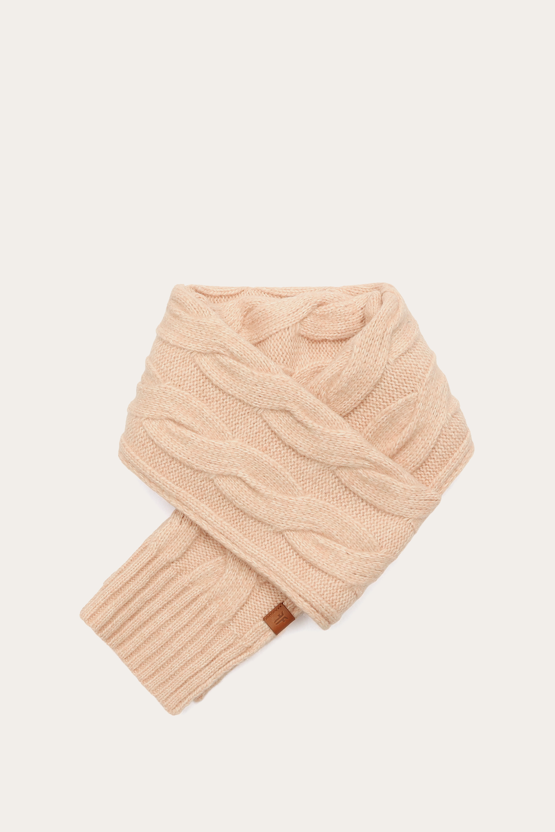 Frye Customer Favorite | Rose Cloud Wide Cable Scarf