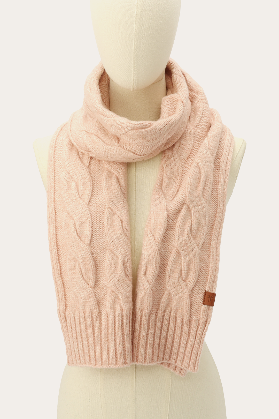 Frye Customer Favorite | Rose Cloud Wide Cable Scarf