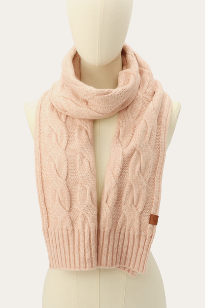 Frye Customer Favorite | Rose Cloud Wide Cable Scarf
