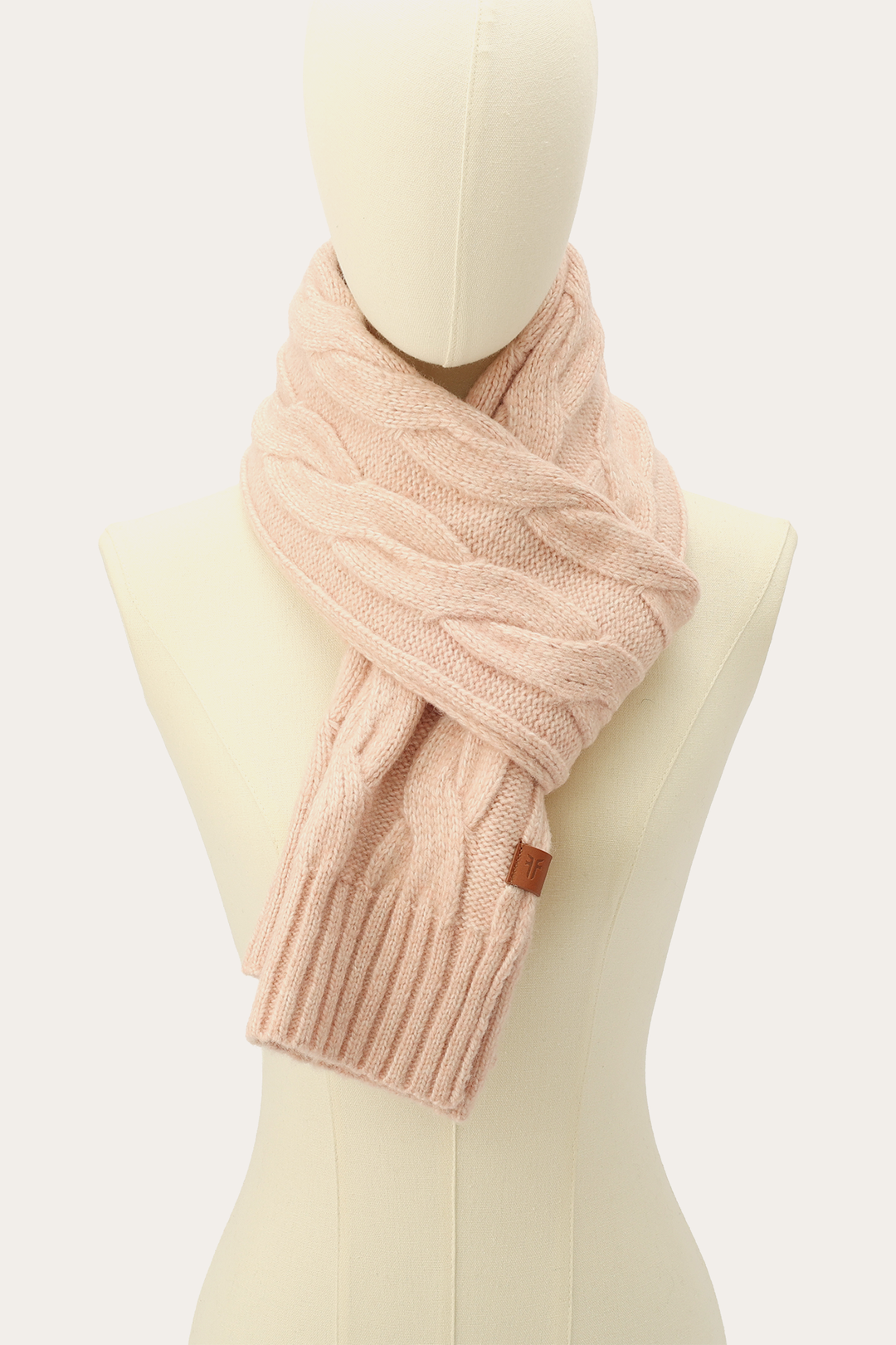 Frye Customer Favorite | Rose Cloud Wide Cable Scarf