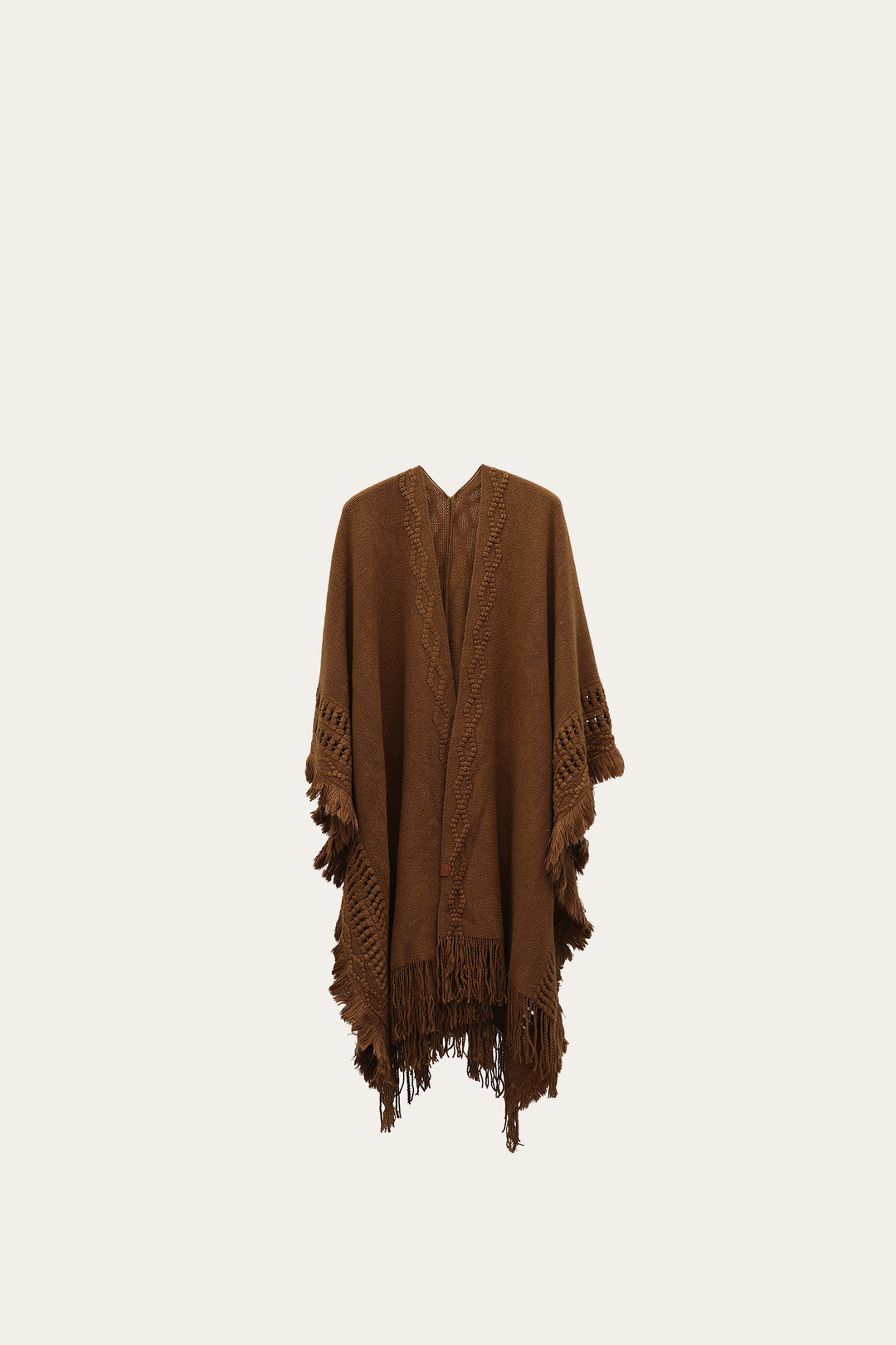 Frye Essential | Acorn Embellished Fringe Ruana