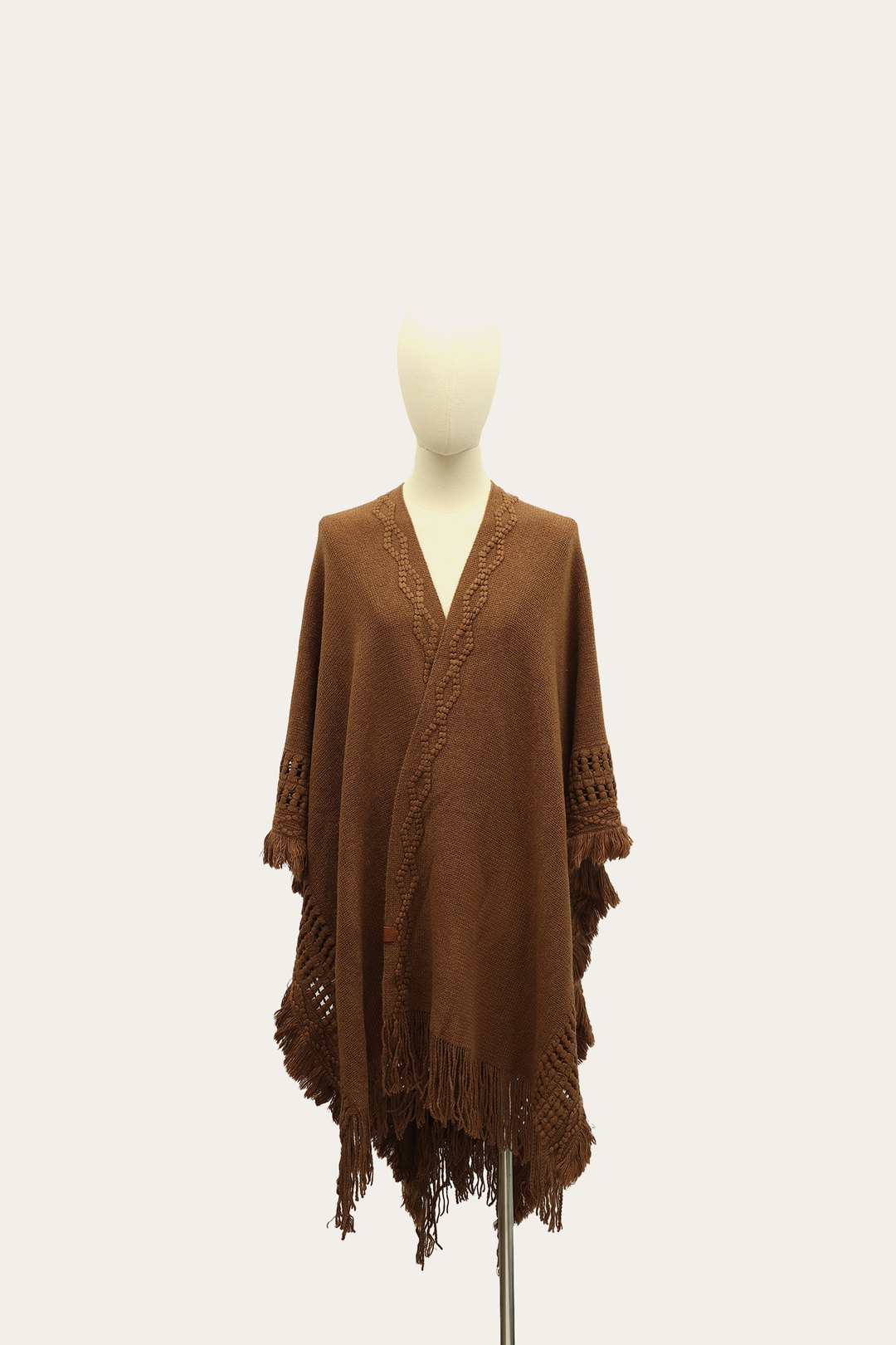 Frye Essential | Acorn Embellished Fringe Ruana