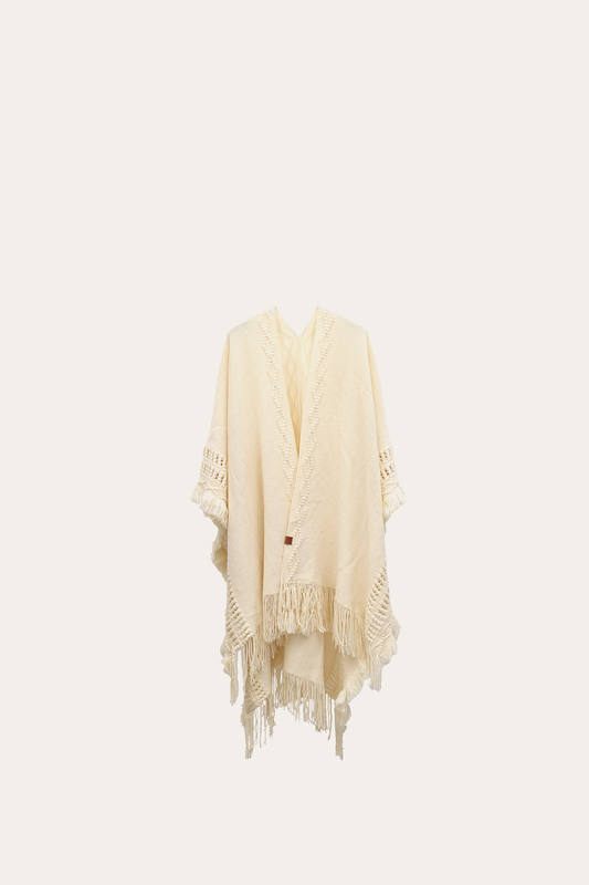 Frye Exclusive | Birch Embellished Fringe Ruana