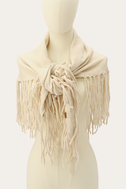 Frye Deals | Birch Long Fringe Triangle Scarf