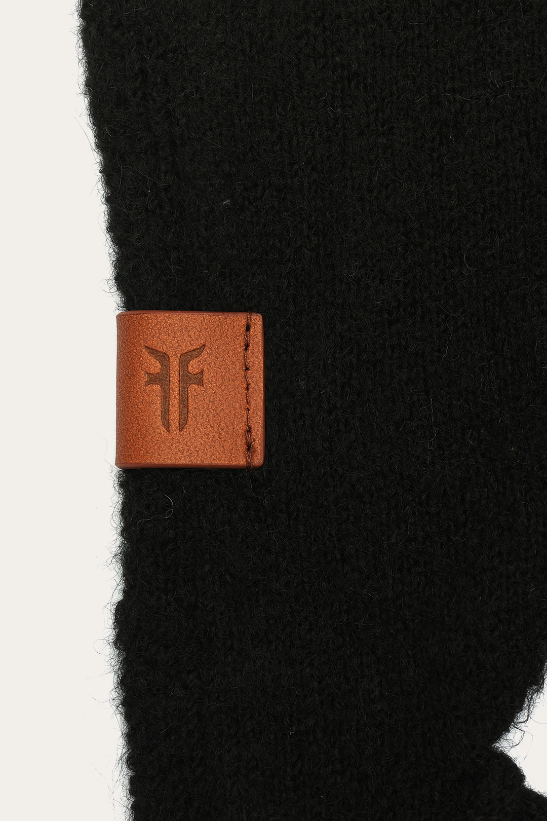 Frye Smart Buy | Black Long Fringe Triangle Scarf