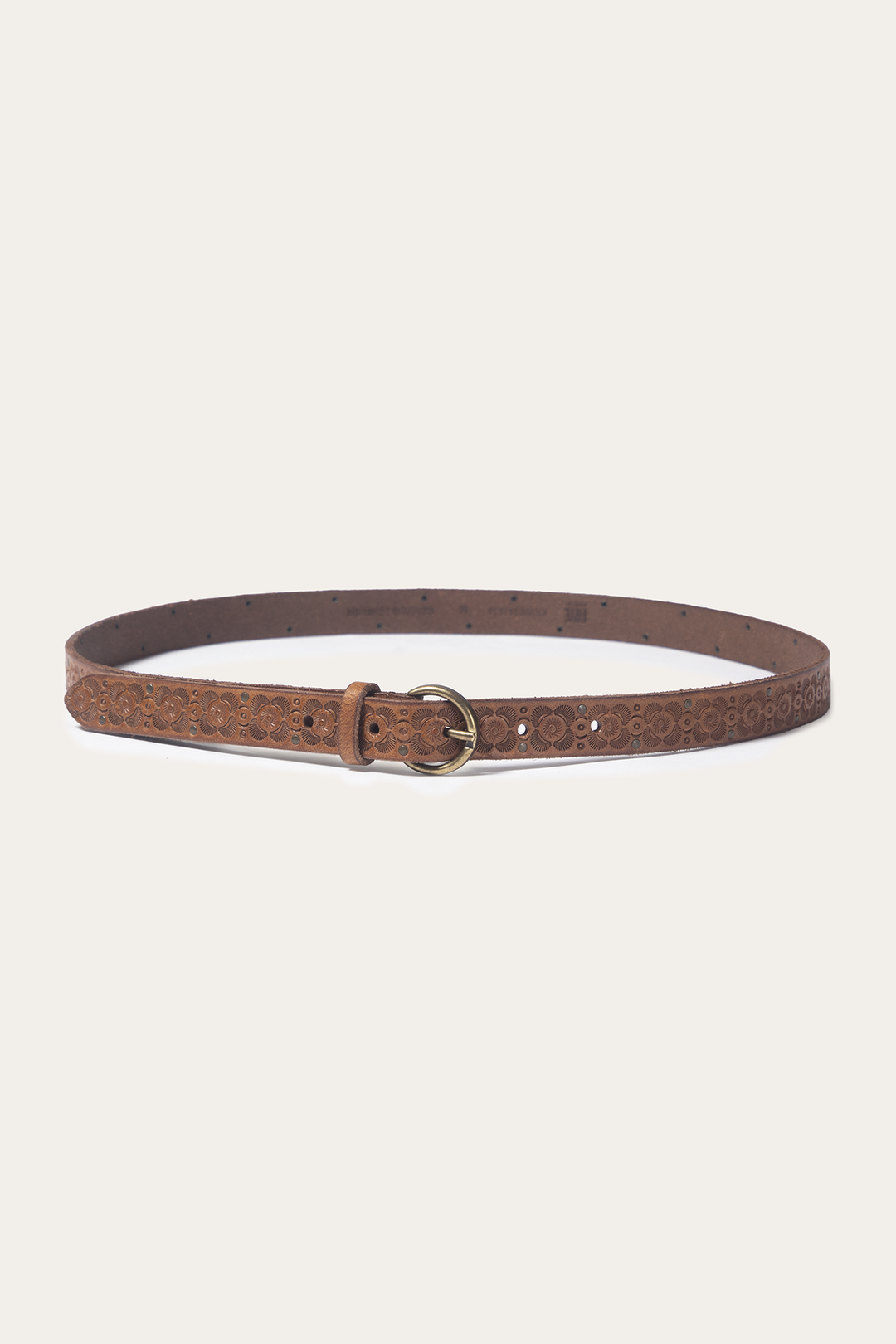 Frye Sale | Light Whiskey 20mm Tooling & Stud Belt