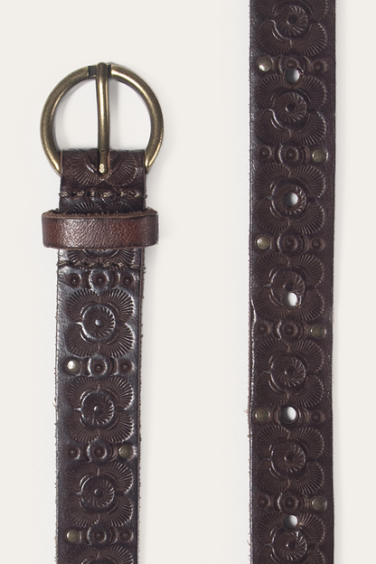 Frye Quality | Tan 20mm Tooling & Stud Belt