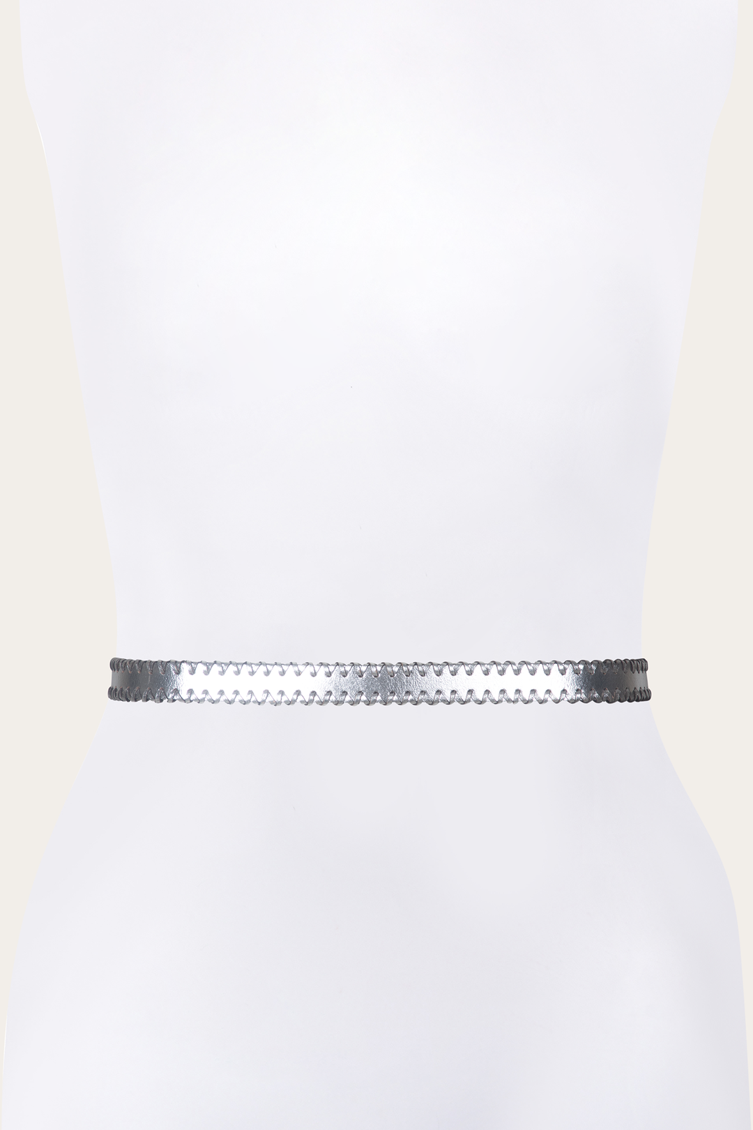 Frye Top Pick | 20mm Silver Leather Belt With 3-Piece Buckle Set