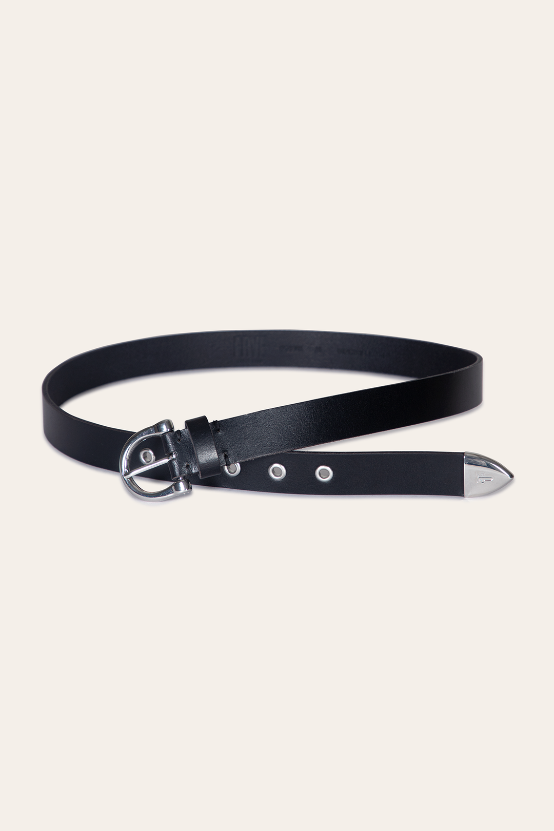 Frye Exclusive | Women’s Black 25mm Horseshoe Buckle Belt