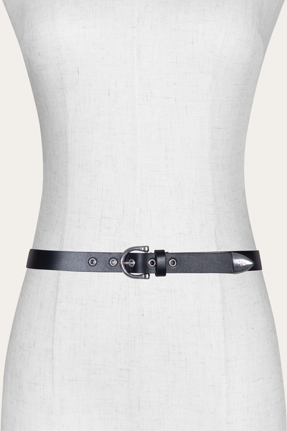 Frye Exclusive | Women’s Black 25mm Horseshoe Buckle Belt