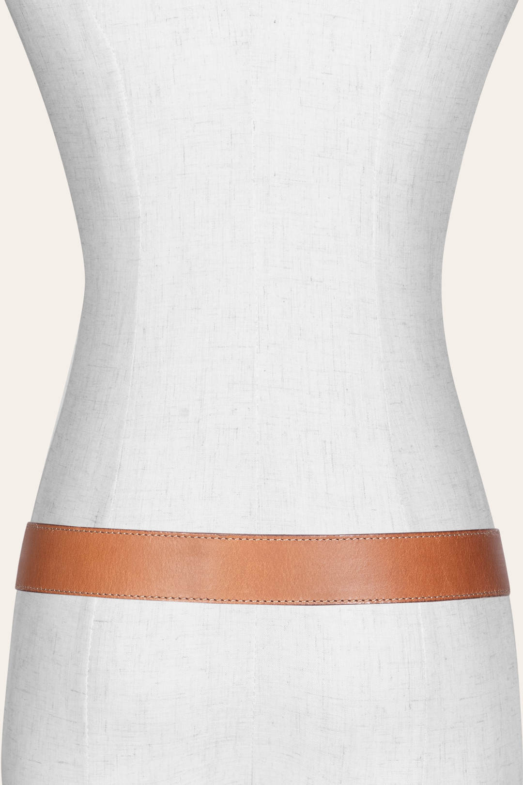 Frye Quality | Women’s Beige 35mm Belt With Concho On Loop