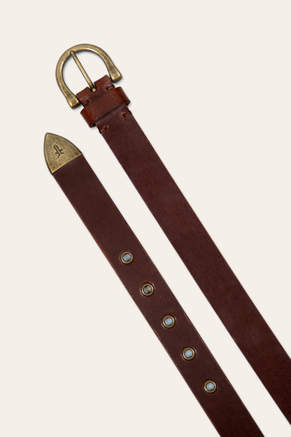 Frye Top Pick | Women’s Tan 25mm Horseshoe Buckle Belt