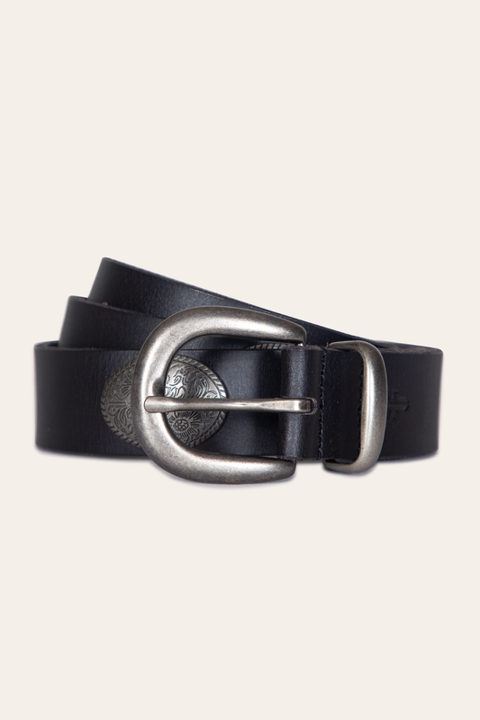 Frye Popular | Women’s Black 30mm Concho Belt
