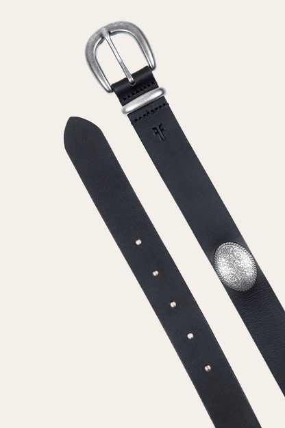 Frye Popular | Women’s Black 30mm Concho Belt