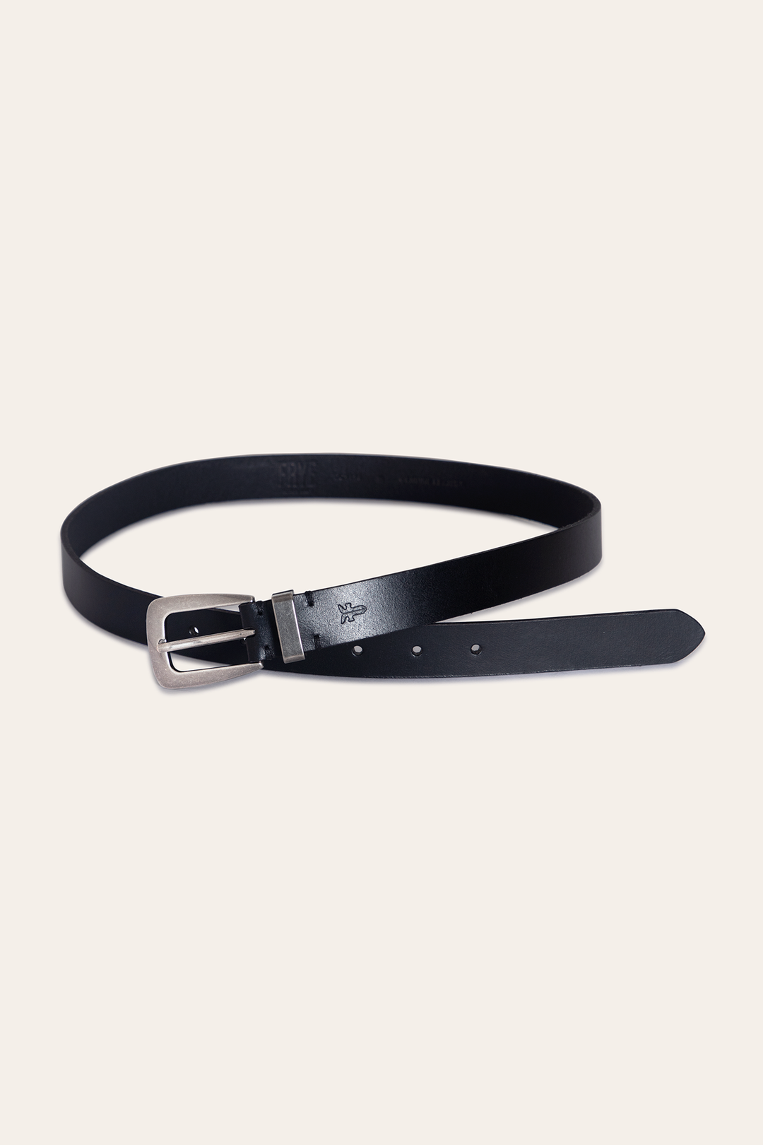 Frye Popular | Women’s Black 25mm Belt With Metal Loop