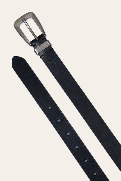 Frye Popular | Women’s Black 25mm Belt With Metal Loop