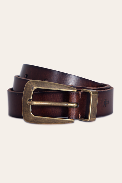 Frye New | Women’s Tan 25mm Belt With Metal Loop