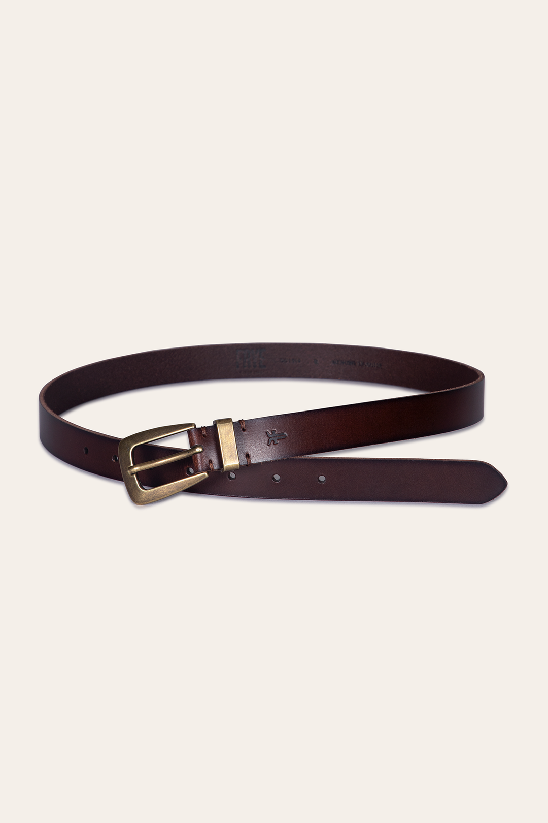 Frye New | Women’s Tan 25mm Belt With Metal Loop