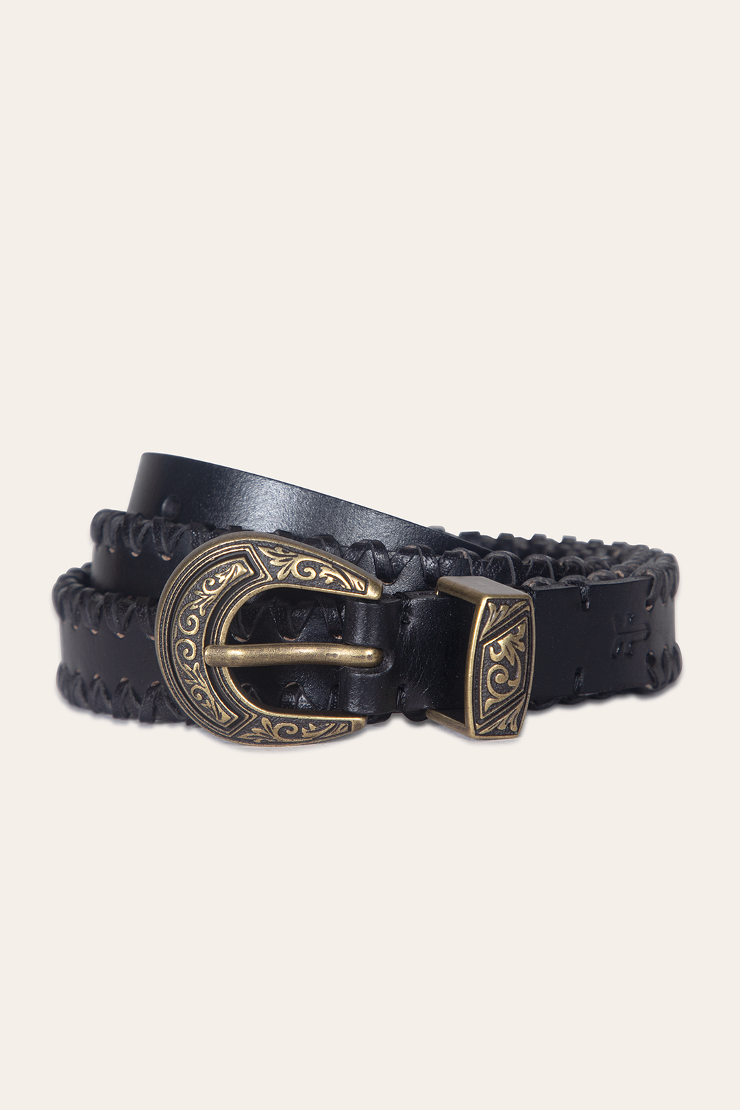 Frye Everyday | 20mm Black Leather Belt With 3-Piece Buckle Set