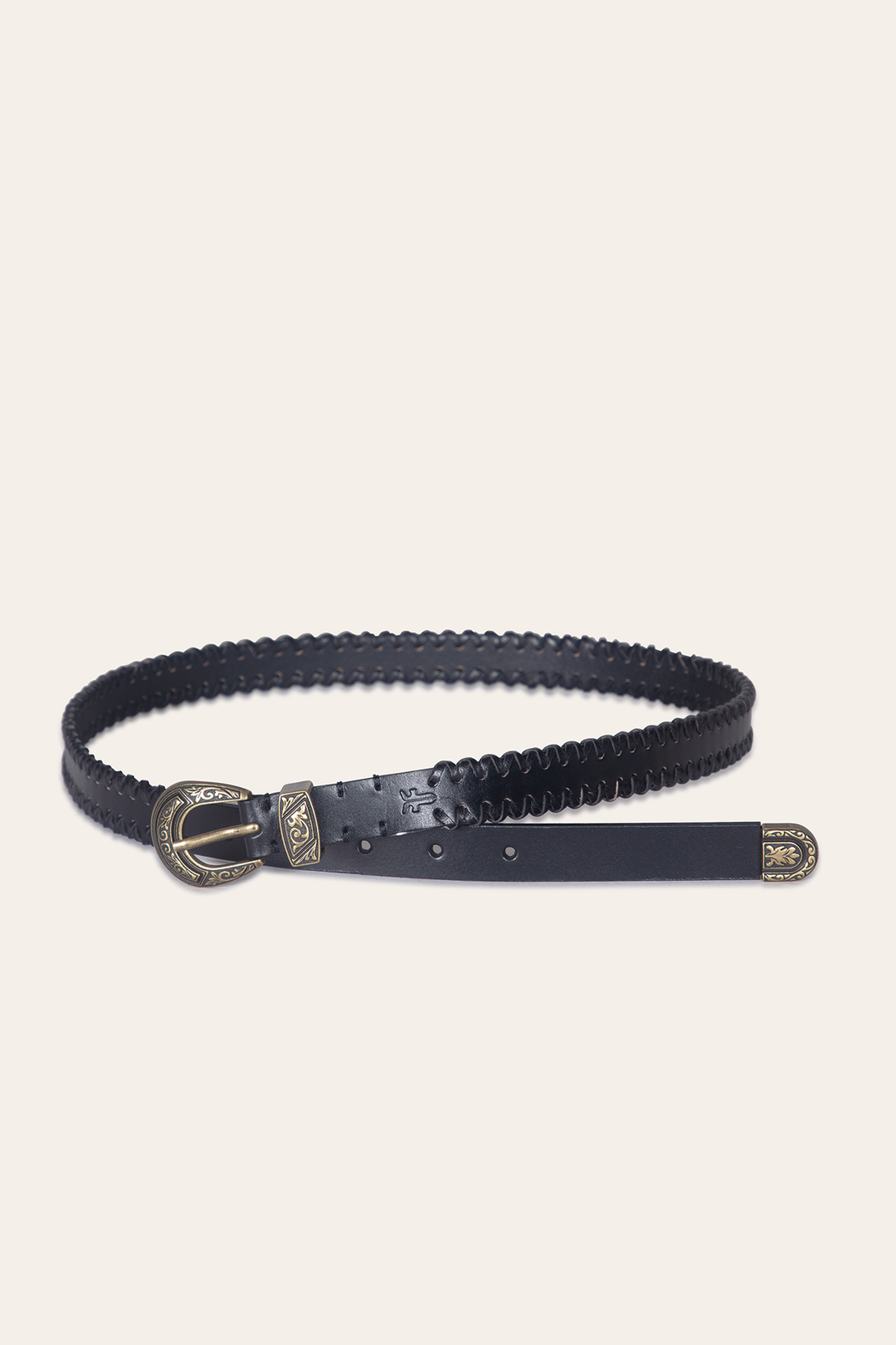 Frye Everyday | 20mm Black Leather Belt With 3-Piece Buckle Set