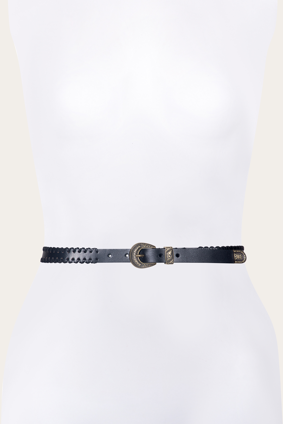 Frye Everyday | 20mm Black Leather Belt With 3-Piece Buckle Set