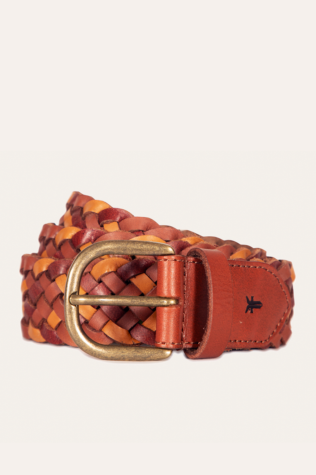 Frye Everyday | 35mm Tonal Woven Leather Belt in Tan