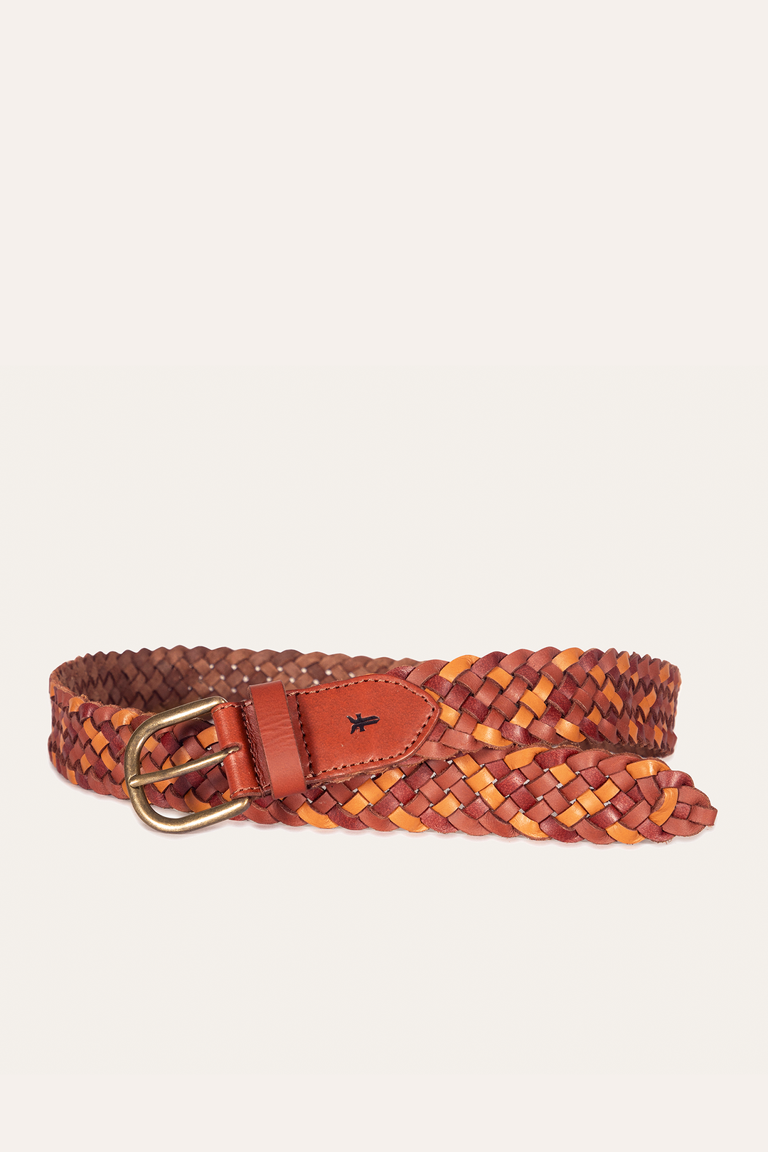 Frye Everyday | 35mm Tonal Woven Leather Belt in Tan