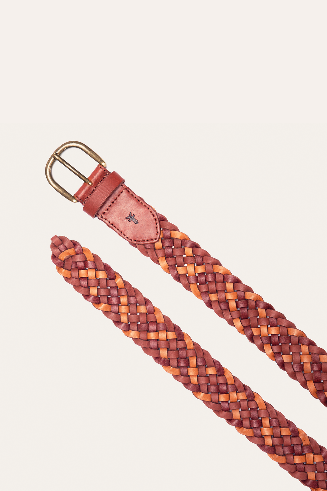 Frye Everyday | 35mm Tonal Woven Leather Belt in Tan
