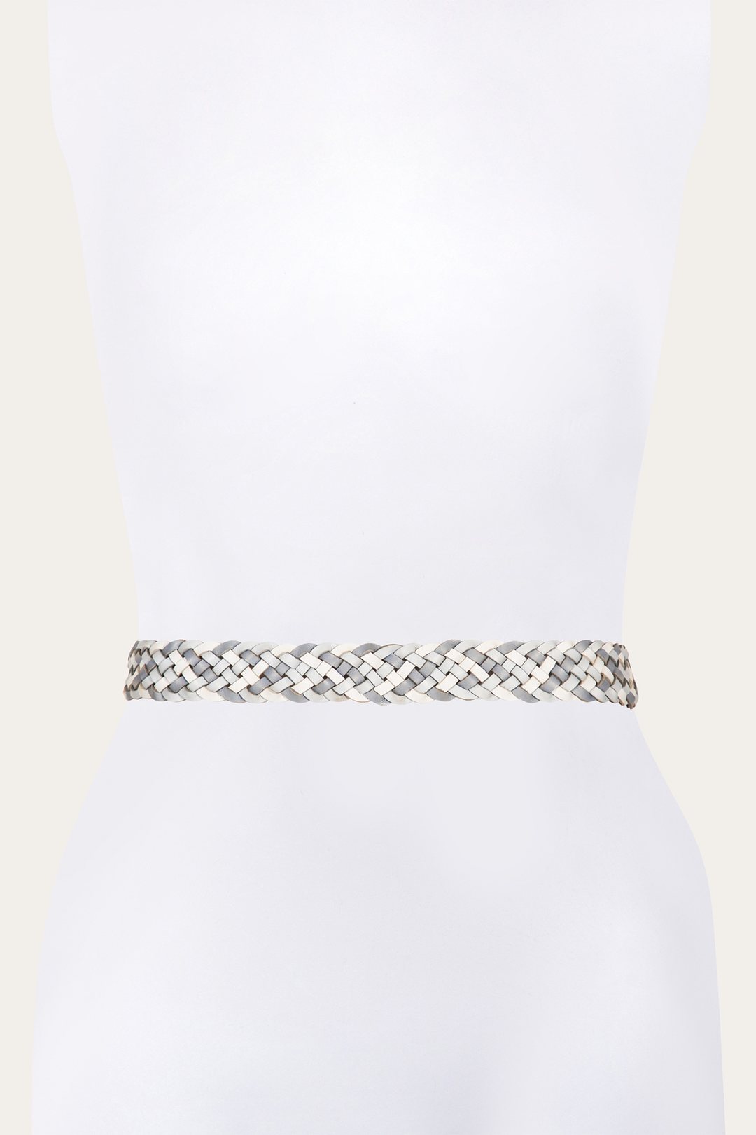 Frye Deals | 35mm Washed Denim Woven Leather Belt