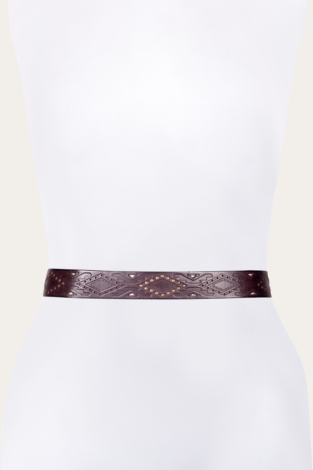 Frye Sale | 38mm Brown Southwestern Embossed Belt
