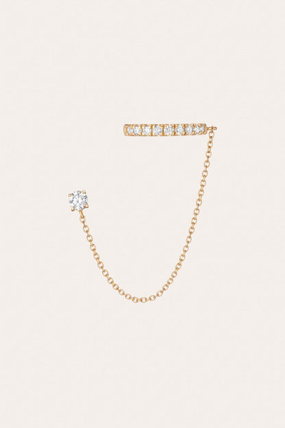 Frye Best Price | Women’s Lab Grown Diamond Stud and Ear Cuff | Aurate x The Frye Company