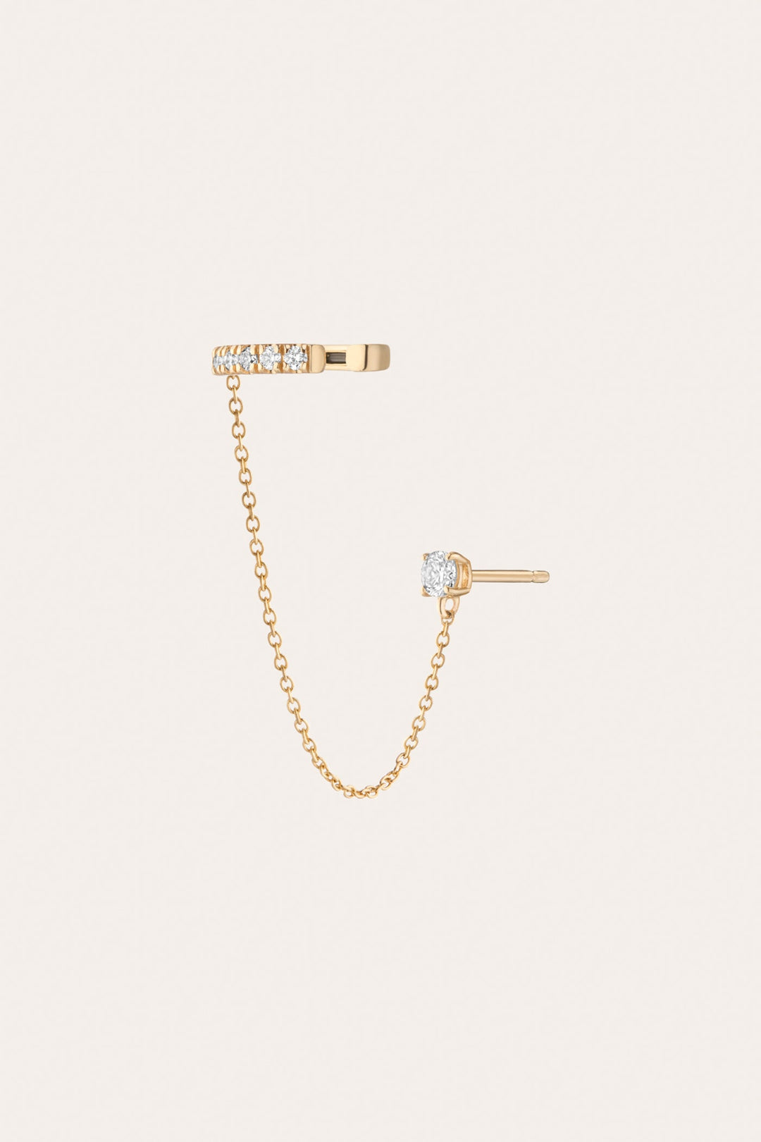 Frye Best Price | Women’s Lab Grown Diamond Stud and Ear Cuff | Aurate x The Frye Company