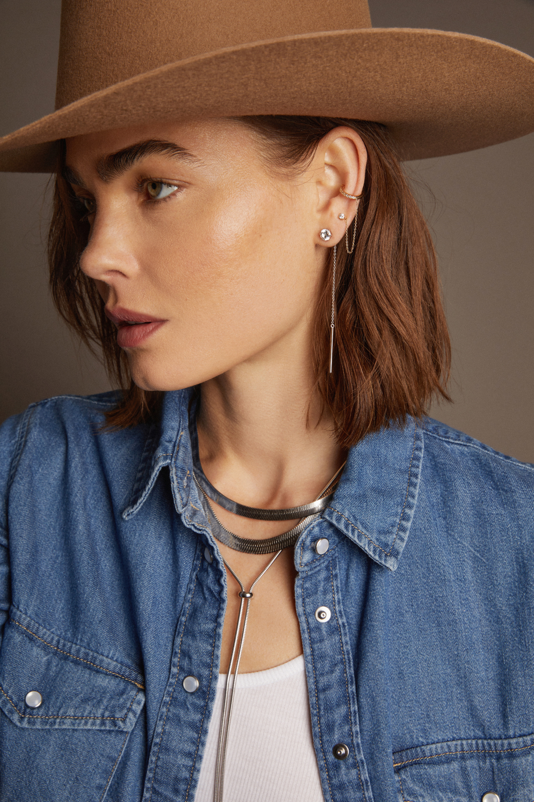 Frye Best Price | Women’s Lab Grown Diamond Stud and Ear Cuff | Aurate x The Frye Company