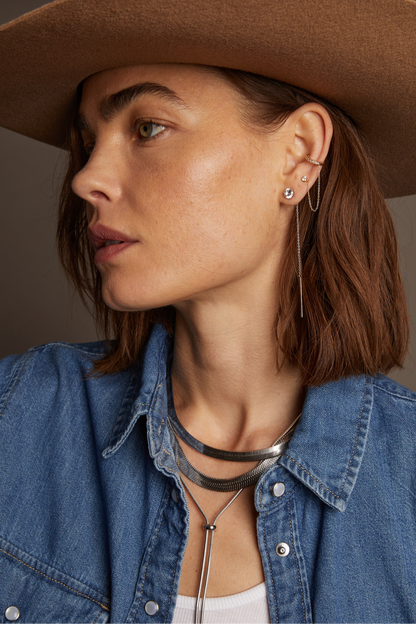 Frye Everyday | Women’s Spur Lariat Earrings | Aurate x The Frye Company