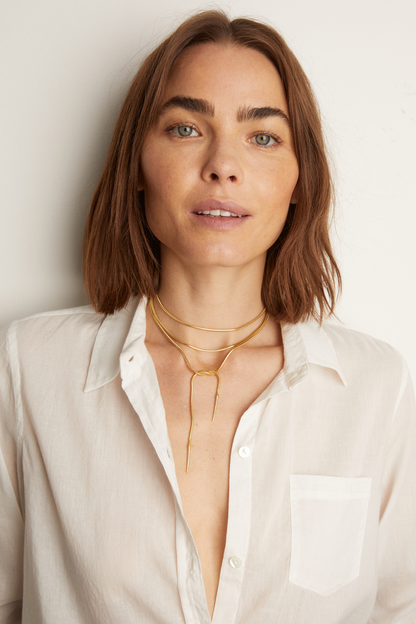 Frye Classic | Women’s Lasso Wrap Necklace | Aurate x The Frye Company